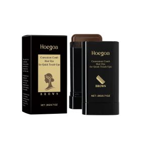 Hoegoa Hair Hair Hair Color Temporary Hair Hair Stick Is A Naturally Gentle And Non-irritating Pigmentation Hairdresser (Option: Brown-1pcs)